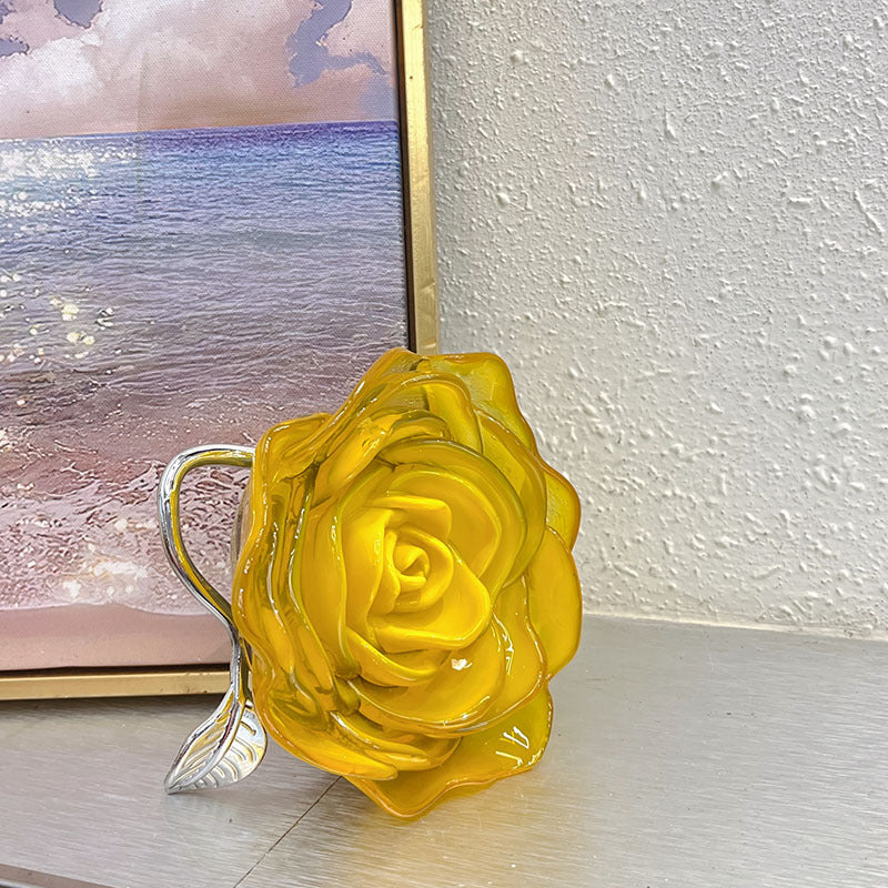 Acrylic Camellia Flower Box Dinner Mini Bags