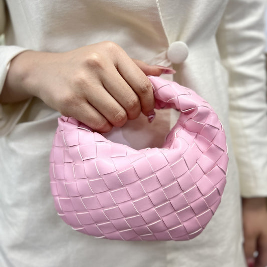 Mini Hand-held Dumpling Hand-woven Cloud Croissant Handbags