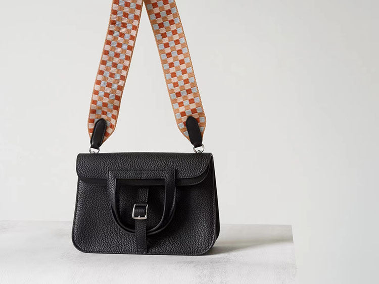 Imported Cowhide Hazzan High-grade Saddle Portable Crossbody Bags