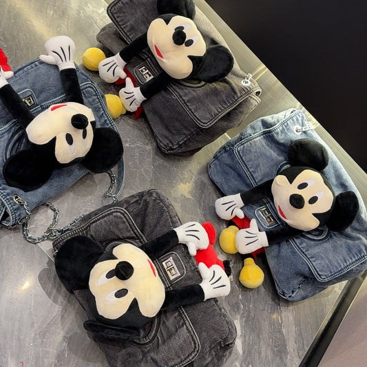 Glamorous Pretty Denim Chain Hobo Underarm Crossbody Bags