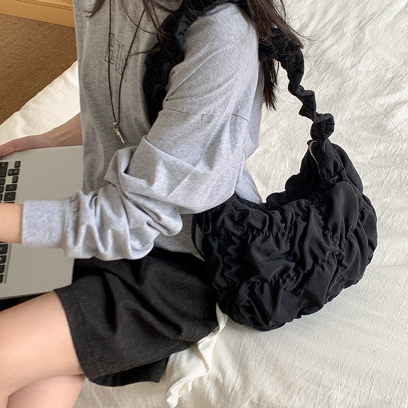Pleated Puff Cloud Fashion Large Capacity Bags