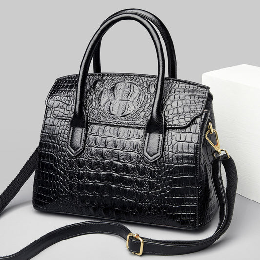 Women's Retro Minority Crocodile Pattern Commuter Light Shoulder Bags