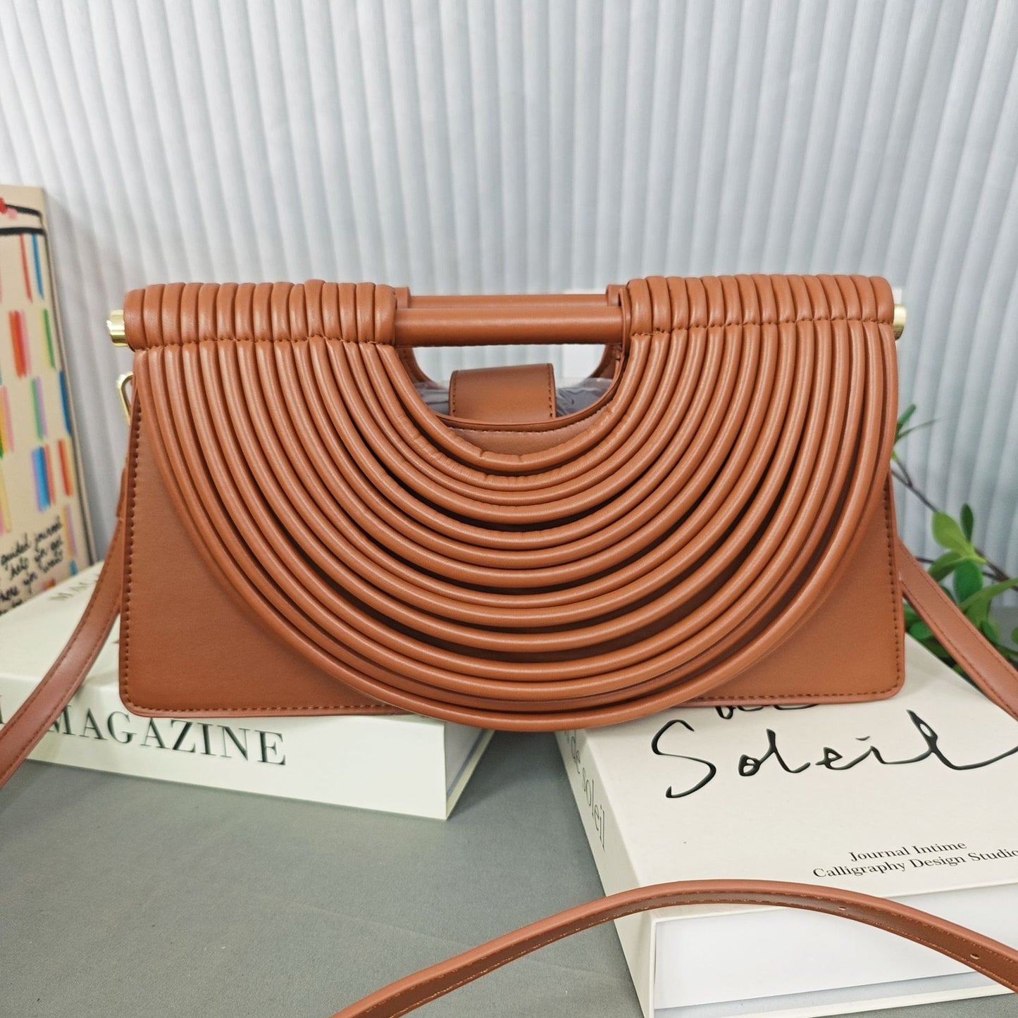 Attractive Casual Versatile Woven Clutch Female Handbags