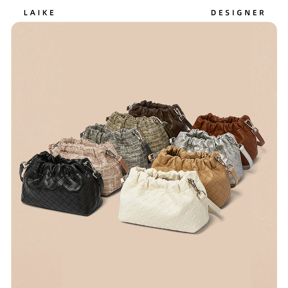 Chain Woven Pattern Classic Style First Crossbody Bags