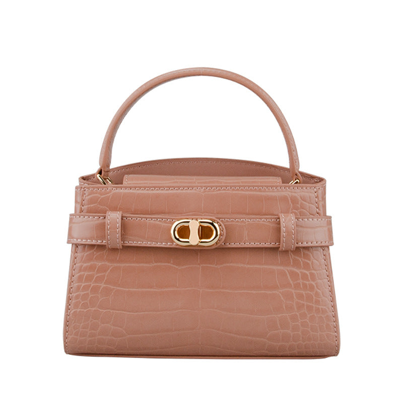 Women's Crocodile Pattern Size Portable Kelly Fashionable Crossbody Bags