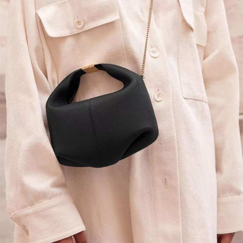 Women's French Niche High Sense Leather Mai Crossbody Bags