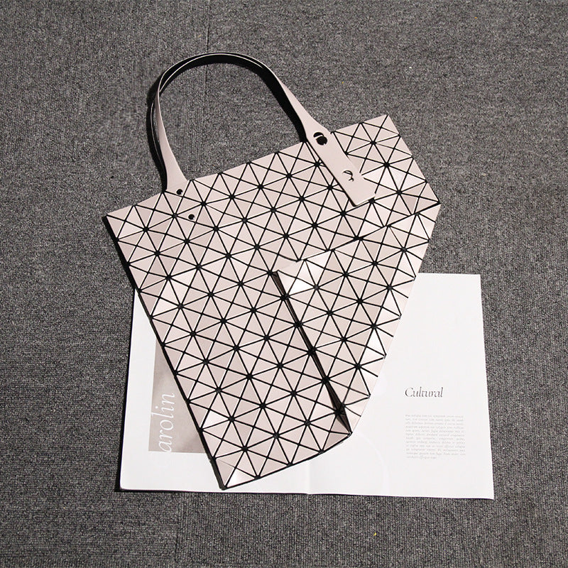 Diamond Pattern Large Capacity Totes Shopping Tote Bags