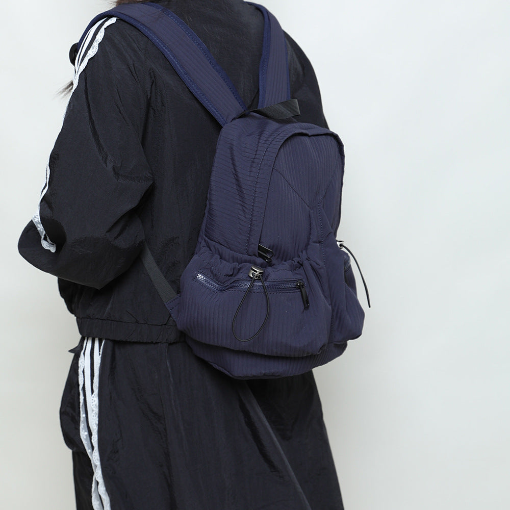 Women's Spring Puff Pleated Korean Style Convenient Backpacks