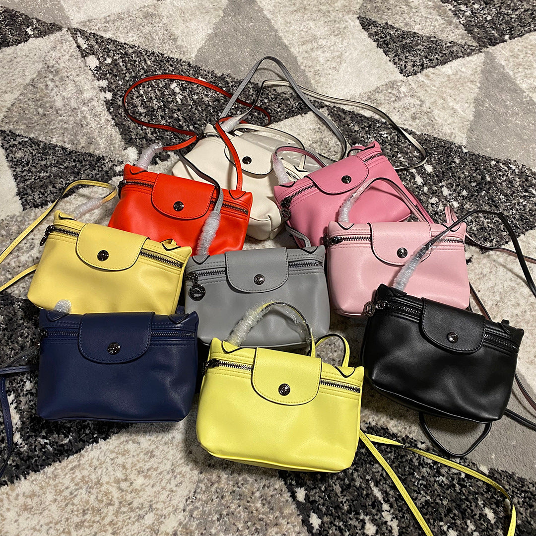 Women's Dragon Inlaid Soft Surface Lunch Box Single Crossbody Bags