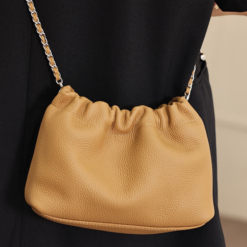 Women's Golden Balls Chain Underarm High-grade Cloud First Shoulder Bags