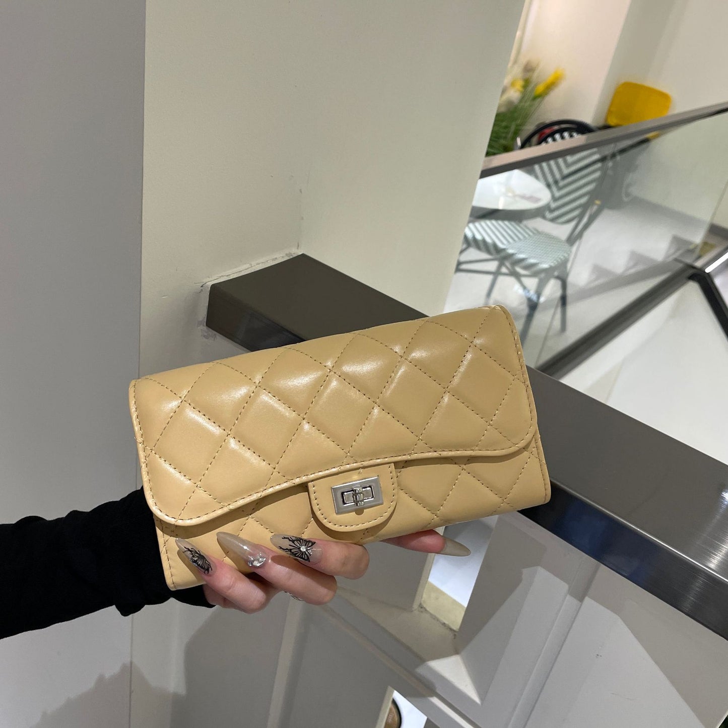 Style High-grade Calfskin Mini Rhombus Chain Crossbody Bags