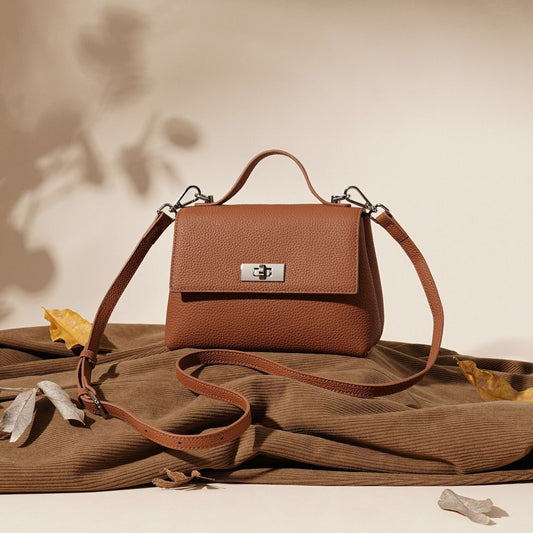 Unique Women's Cowhide Retro Versatile Fashion Shoulder Bags