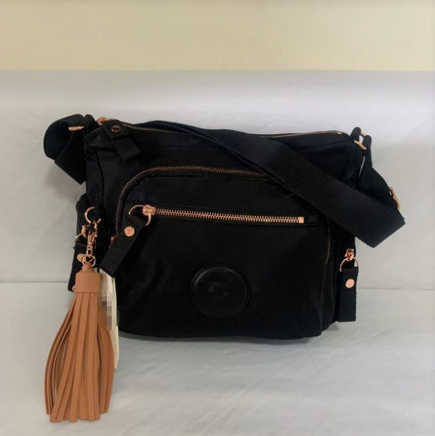 Spring Monkey Mesh Purple Series Nylon Crossbody Bags