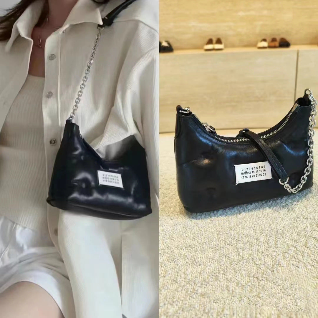 Women's Selection Fashion Sheepskin Underarm Soft Cloud Handbags