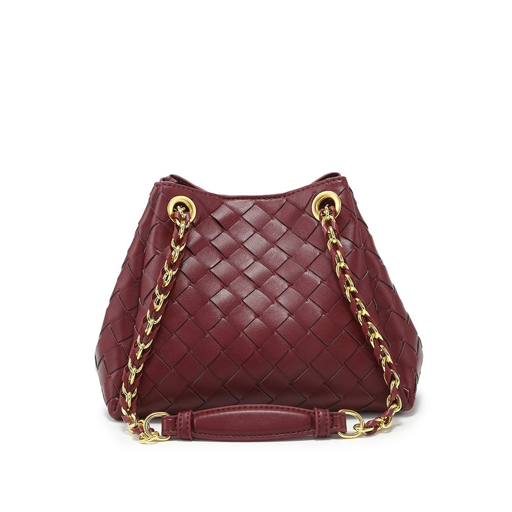 Metal Cord Fastener Portable Commuter Shopping Shoulder Bags