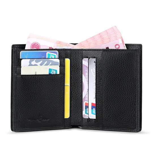 Men's Paul Cowhide Cow Leather Trendy Short Men's Wallets