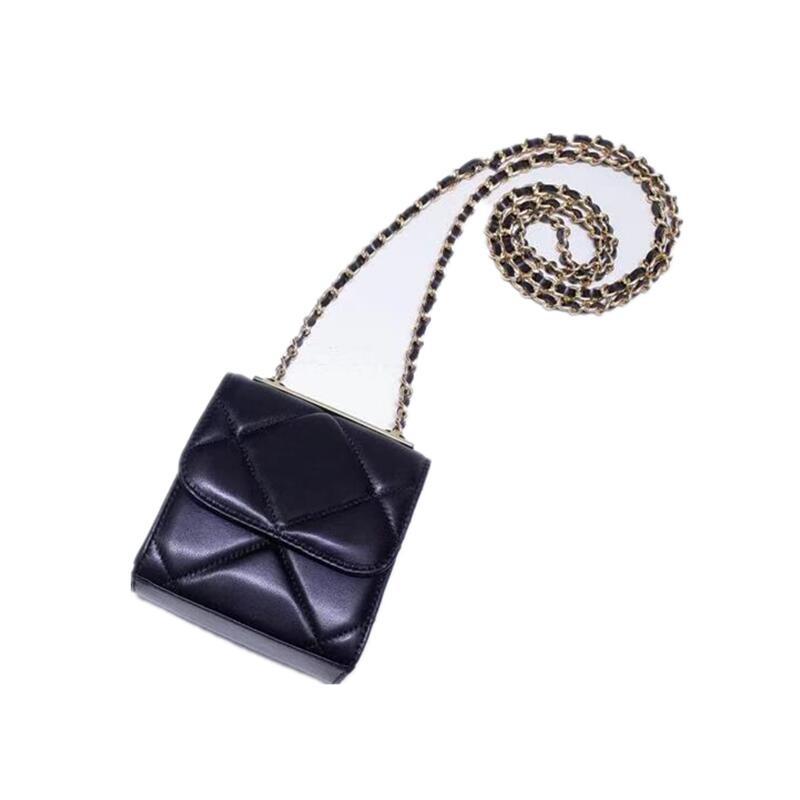 Women's Diamond Style Genuine Leather Mini Portable Crossbody Bags