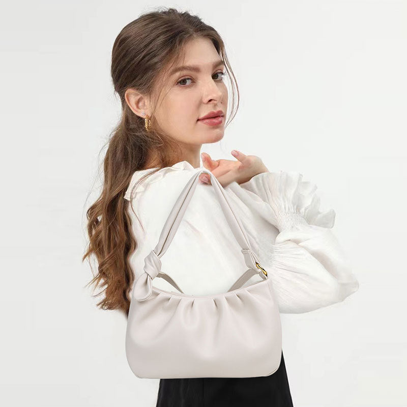 Women's Cloud High-grade Exquisite Fashion Genuine Leather Armpit Bags