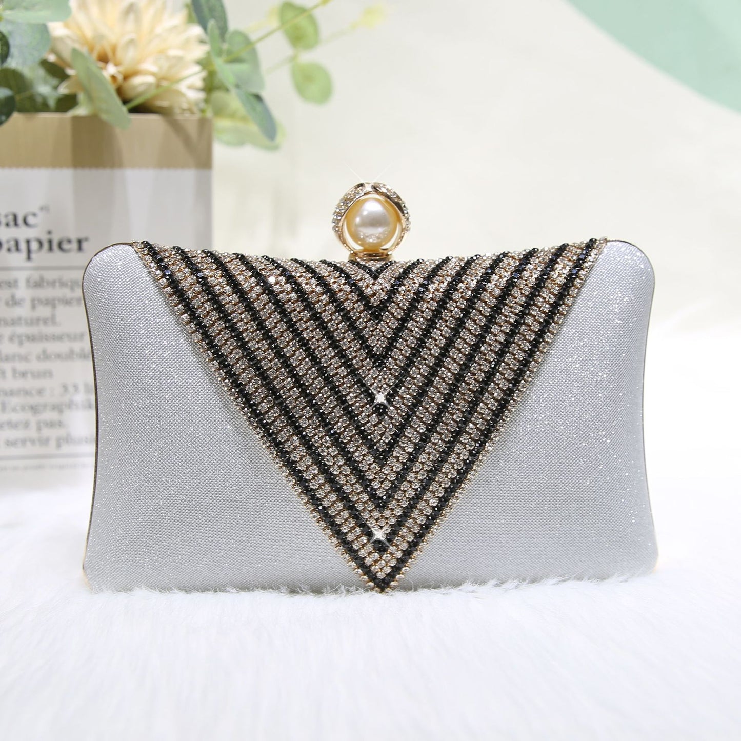 Elegant Social Dinner Rhinestone Clutch Fashion Evening Bags