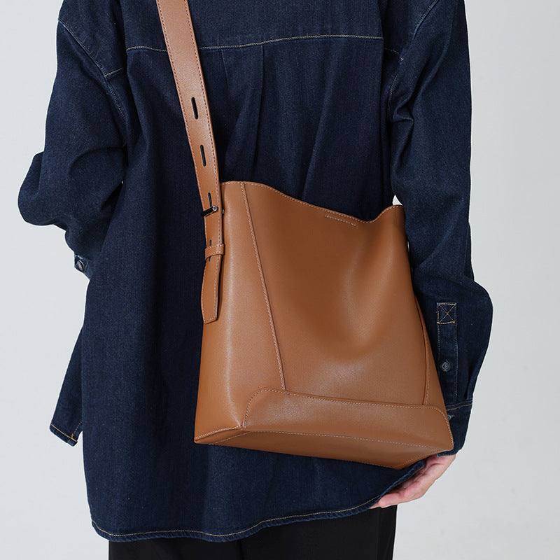 Women's Genuine Leather High-grade Large Capacity Versatile Shoulder Bags