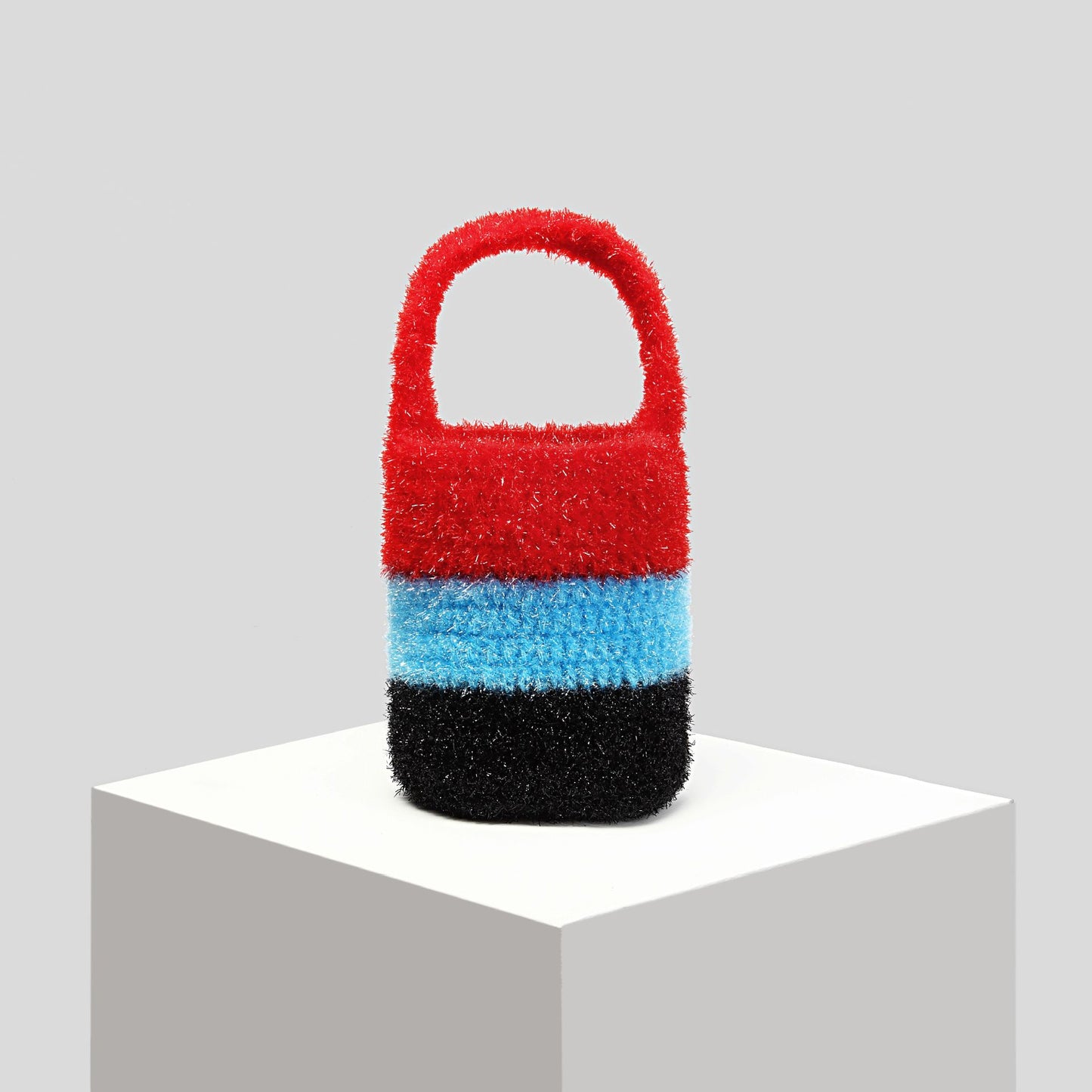 Retro Hand-woven Color Matching Knit Knitted Handbags