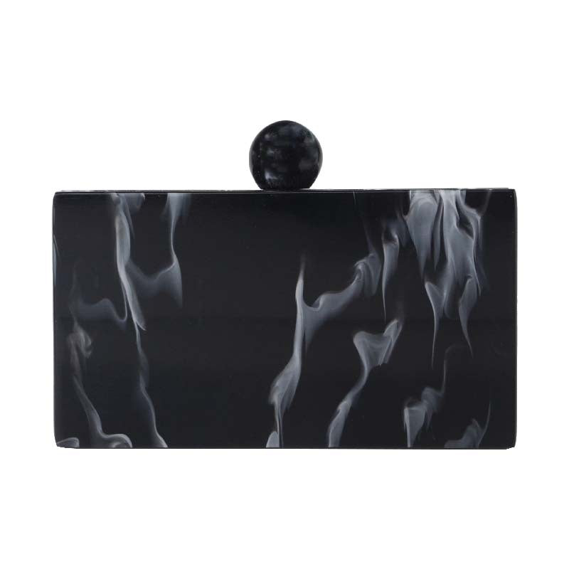 Women's Marble Acrylic Fashion Clutch Dinner Wedding Bags