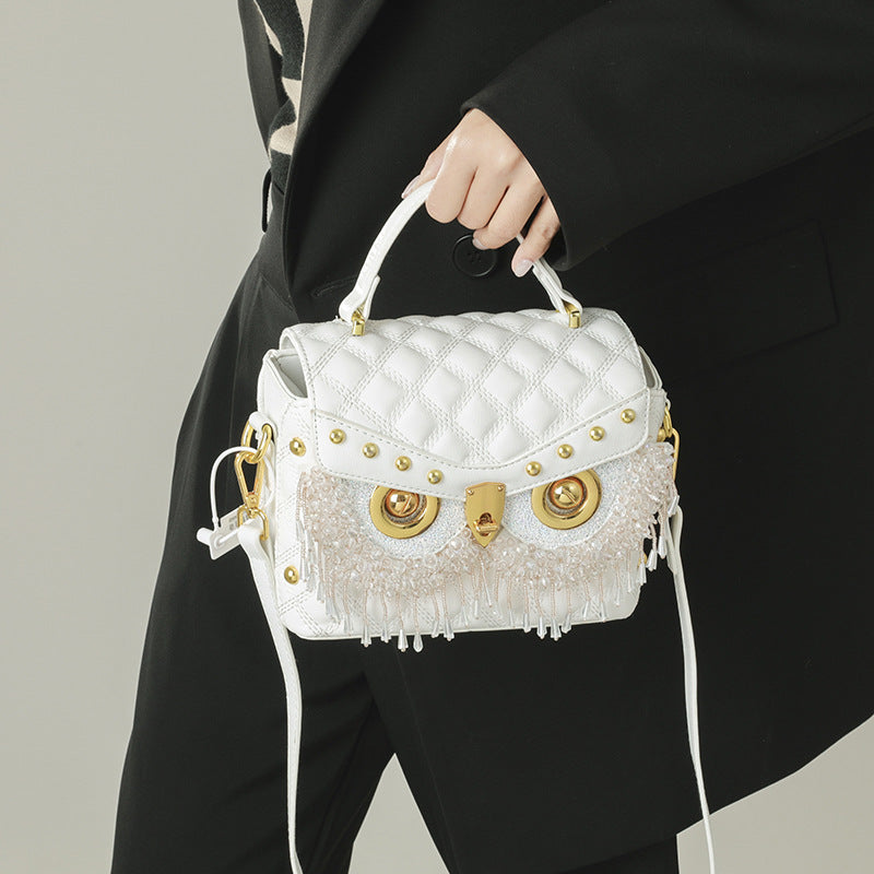 Women's Personality Owl Fashion Rhinestone Style Diamond Shoulder Bags
