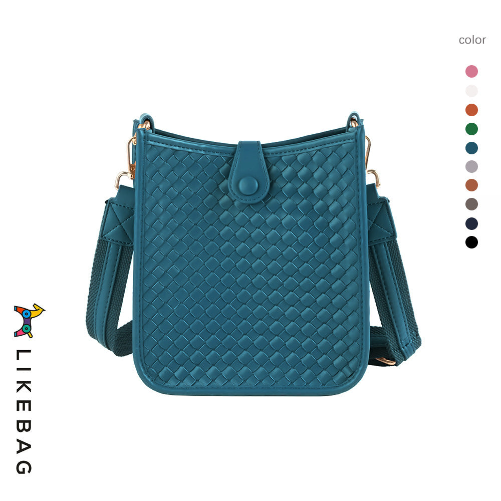 Women's Trendy Texture Woven Ribbon Commuter Crossbody Bags