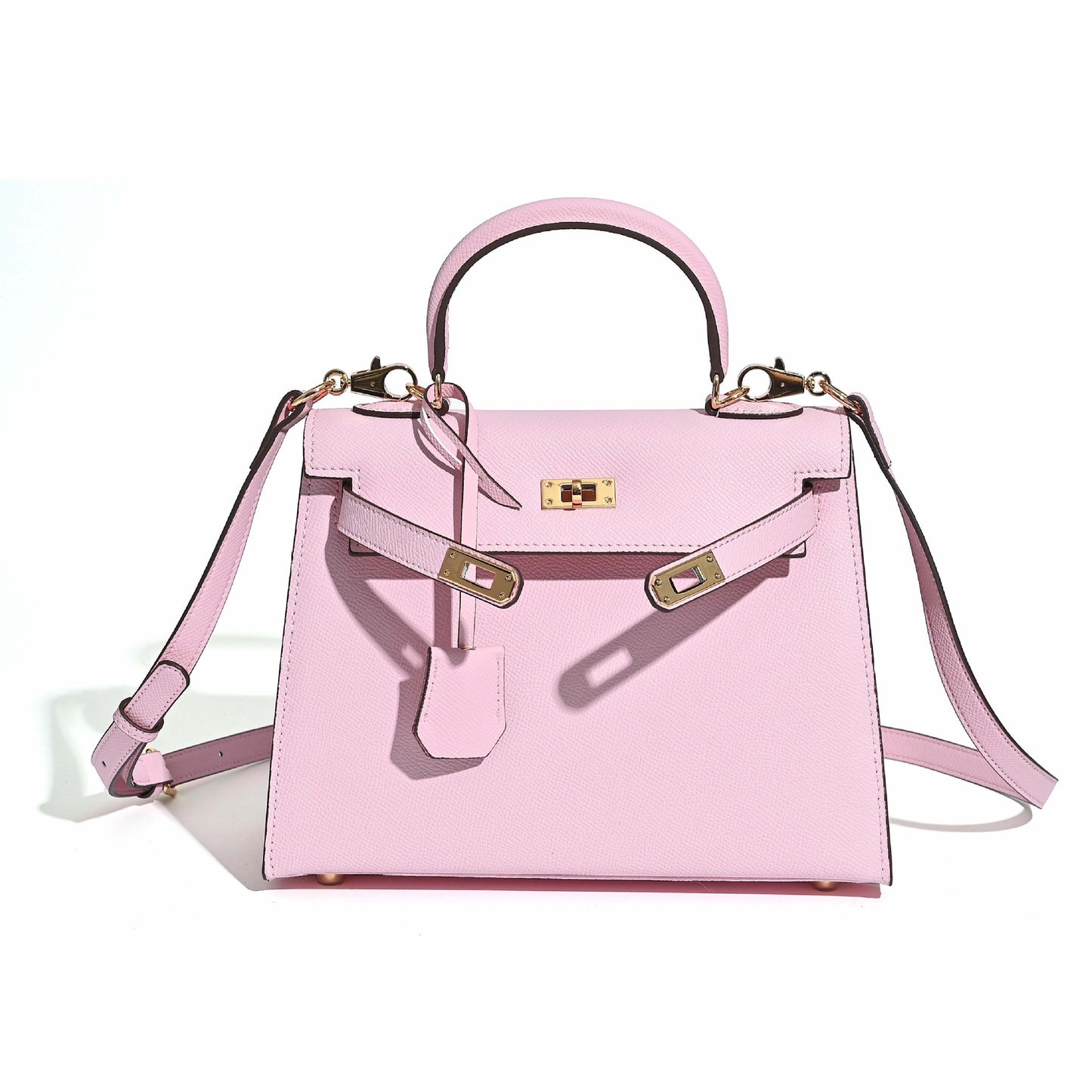 Women's Kelly Fashion Commuter Palm Print Cowhide Handbags