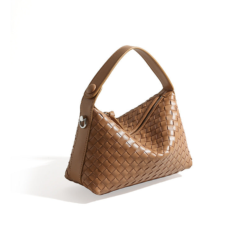 Women's Genuine Leather Dumpling Portable First Layer Handbags