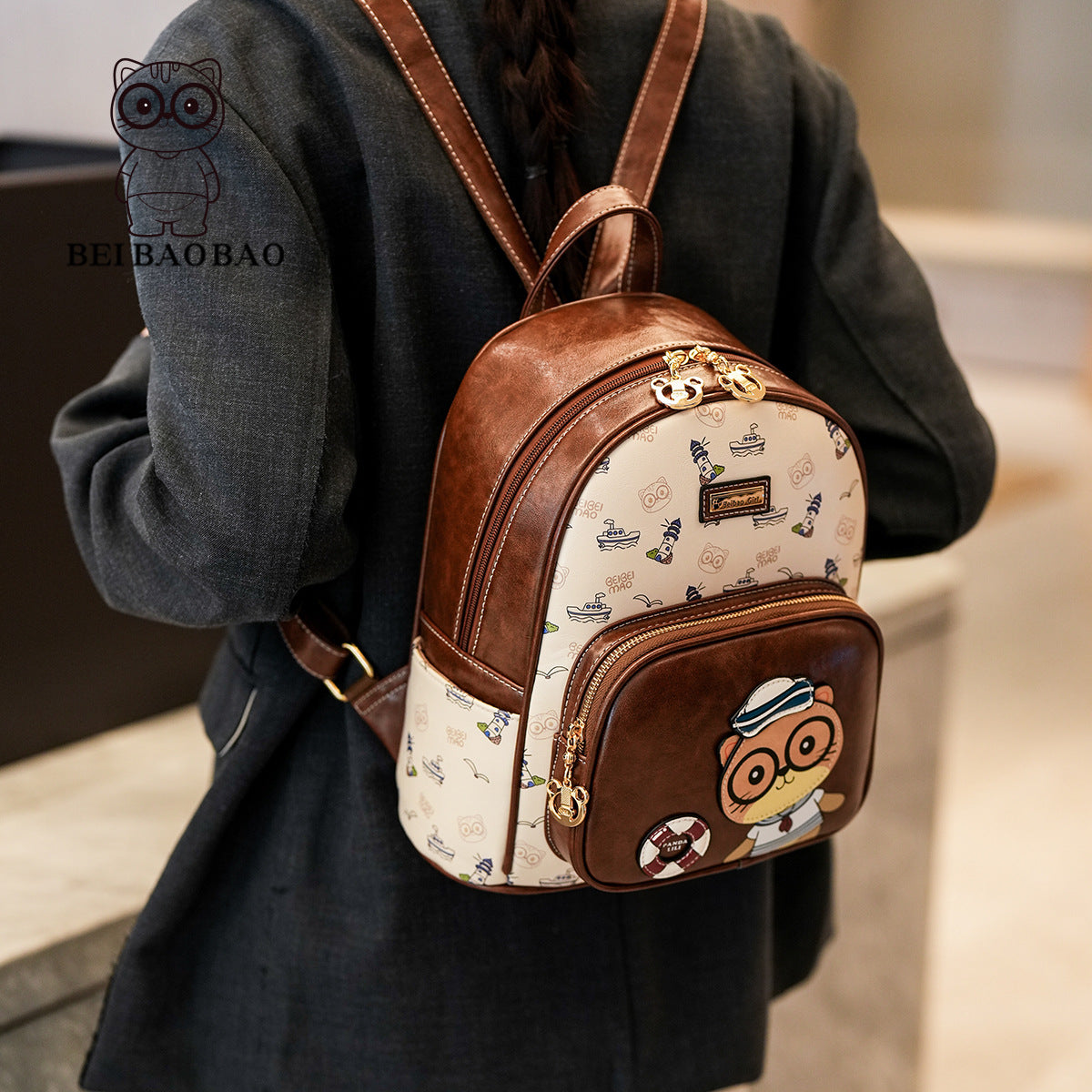 Women's Capacity Versatile Korean Style Simple Portable Backpacks