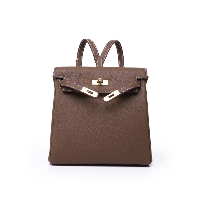 First Layer Cowhide Platinum Leather Market Bags