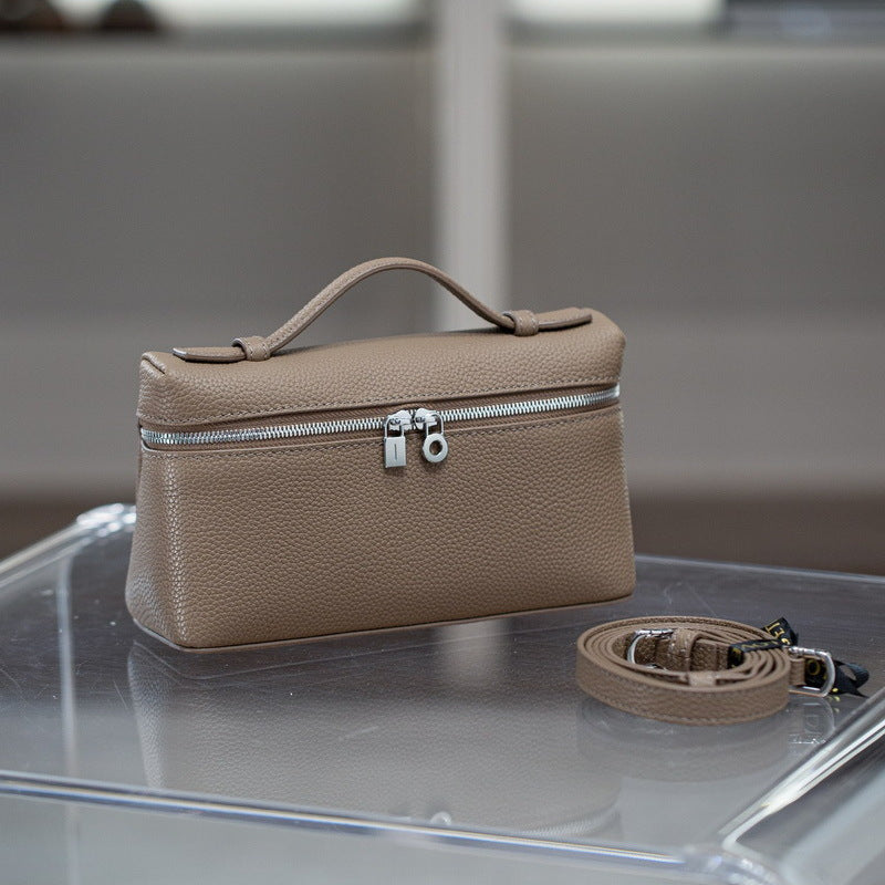 Women's Leather Pattern Lunch Box Mini Handbags