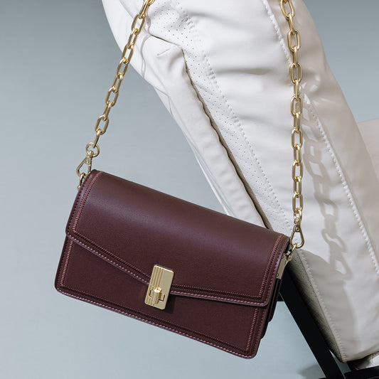 Women's Fashionable Commuter Light Luxury High-grade Leather Crossbody Bags