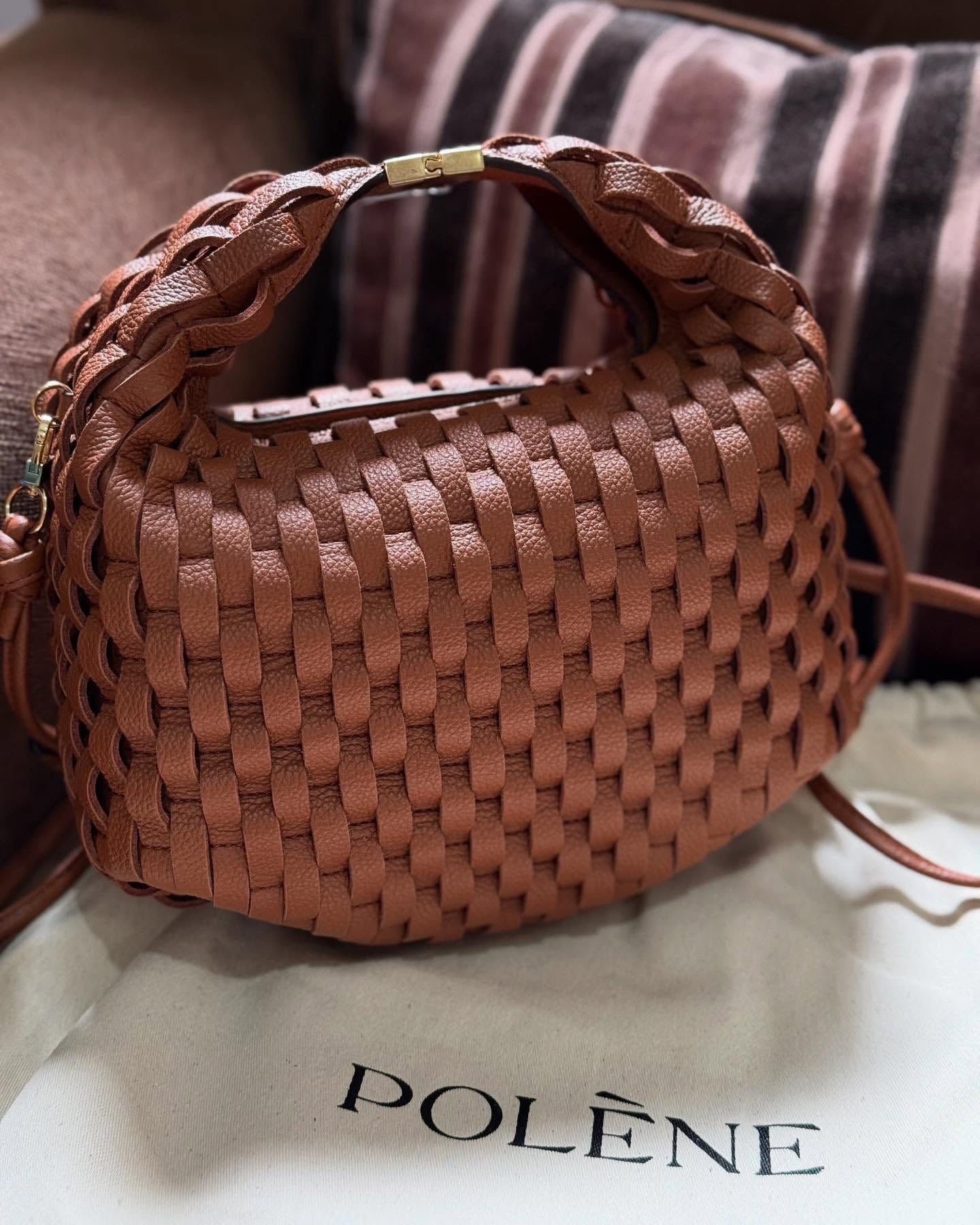 Comfortable Women's French Woven Genuine Leather Shoulder Bags