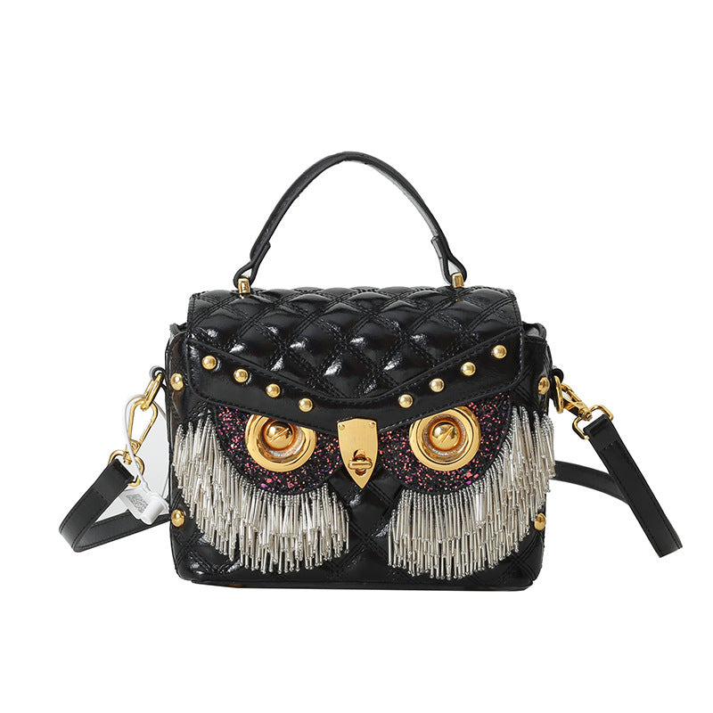 Women's Personality Owl Fashion Rhinestone Style Diamond Shoulder Bags