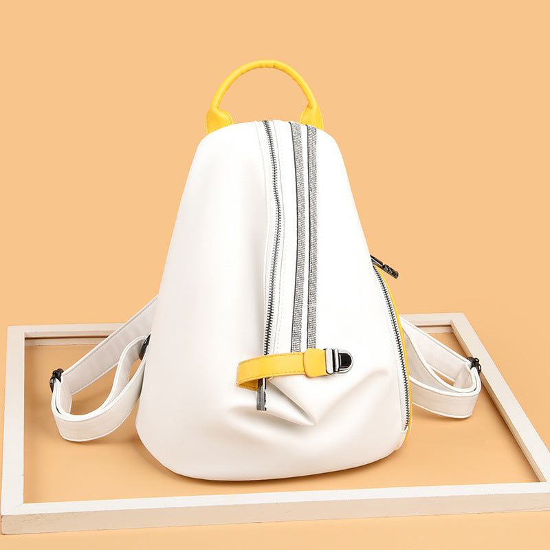 Women's Genuine Leather Korean Style Fashion Cowhide Backpacks