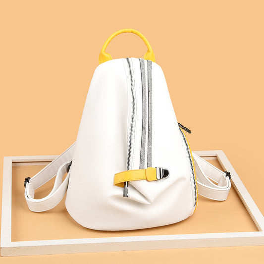 Women's Genuine Leather Korean Style Fashion Cowhide Backpacks