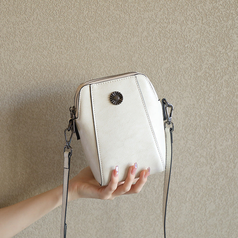 Women's New Mobile Mini Genuine Leather Shoulder Bags