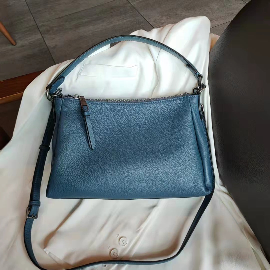 Women's Underarm Soft Leather Large Capacity Simple Shoulder Bags