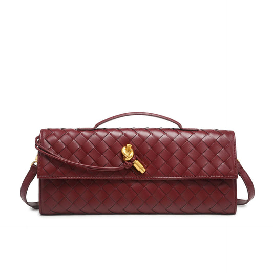 Woven Dinner French Stick Horizontal Hand Handbags