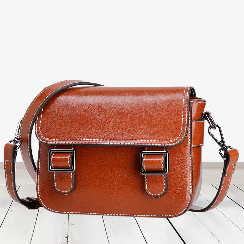 Women's Slouchy Genuine Leather Fashion Versatile Shoulder Bags