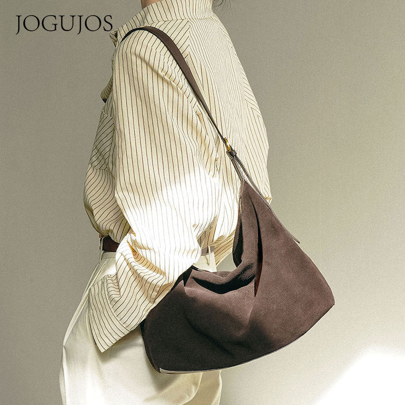 Attractive Women's High Sense Leather Underarm Crossbody Bags