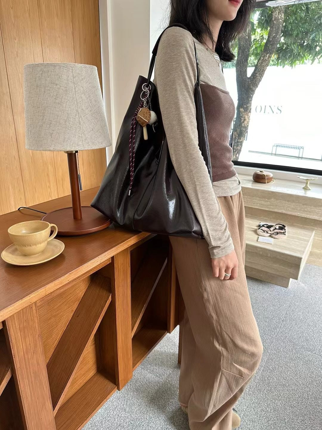 Women's High-grade Soft Leather Underarm Large Capacity Shoulder Bags