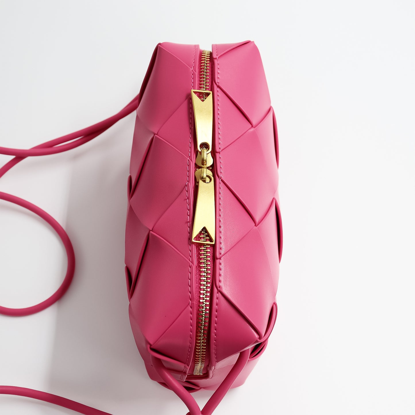 Women's Niche High-grade Genuine Leather Diamond Pattern Crossbody Bags