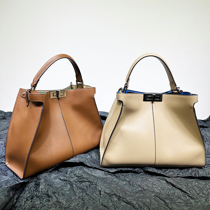 Women's Genuine Leather Premium Large Capacity Cowhide With Bags