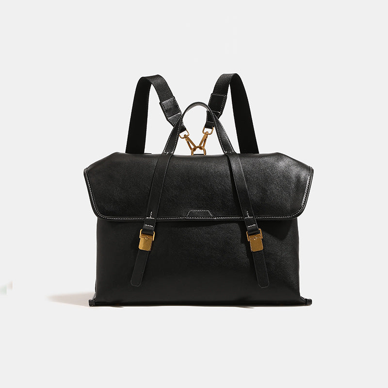 Pattern Document High-grade Genuine Leather Large Backpacks
