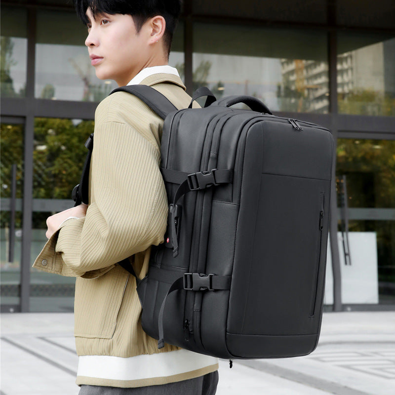Men's Compression High-grade Business Trip Scalable Computer Backpacks
