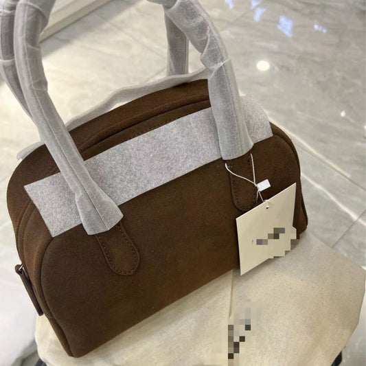 Women's Capacity Of Genuine Leather Portable Boston Crossbody Bags