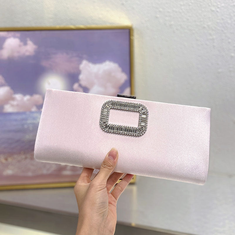 Women's Fashion Elegant Graceful Simple Rhinestone Dinner Crossbody Bags